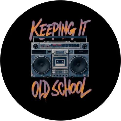 Miniatura 3 de Keeping It Old School Retro Vintage Boombox PopSockets Standard PopGrip