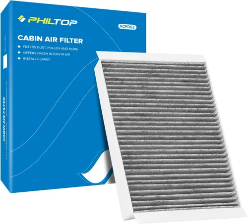 Miniatura 12 de PHILTOP Filtro de aire de cabina HEPA con carbón activado, compatible con CF10371 Cadillac CTS 2003-2013, STS 2005-2011, SRX 2004-2009, filtro