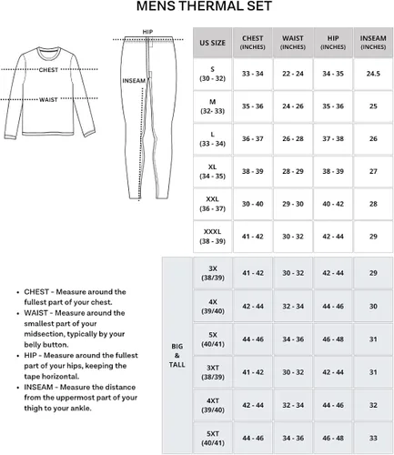 Miniatura 5 de Paquete de 3 ropa interior térmica para hombre, capa base, forro polar, pantalones de compresión con forro polar, bragueta funcional, parte inferior
