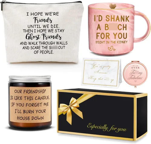 YENCHORN Regalos de cumpleaños para mejores amigas, regalos de amistad para mujeres, regalo divertido para mejor amiga, regalo para mujer, mejor