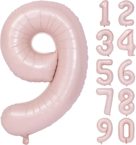 Miniatura 147 de Globos de helio de 40 pulgadas con dígitos dorados para fiesta de cumpleaños., Número 0, 40 pulgadas, número 0 oro 7