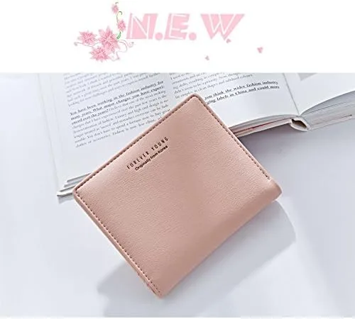 Miniatura 5 de AnnabelZ Billetera pequeña de cuero plegable para mujer, mini monedero corto