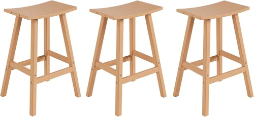 Miniatura 81 de WestinTrends Malibu - Juego de 2 taburetes para sillín para exteriores/patio, 24 alturas, color rojo
