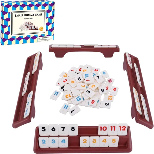 Miniatura 10 de Juego de Dominó de Madera Doble 6 de Offelec - 28 fichas de dominó negro para niños, adultos y juegos familiares Ideal para 2-4 jugadores 1