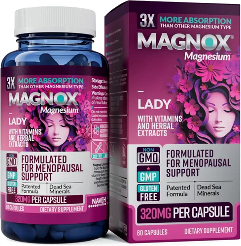 Miniatura 11 de MAGNOX® 520 Suplemento de magnesio de 520 mg de magnesio de alta absorción para hombres y mujeres con minerales del mar muerto 3 veces más
