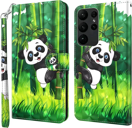 Miniatura 38 de Funda para Samsung Galaxy S23, cartera Flip Folio lindo 3D pintado de dibujos animados PU Funda de cuero PU para niñas mujeres ranuras para tarjetas