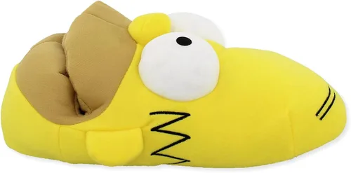 Miniatura 5 de The Simpsons Pantuflas faciales 3D Homer Simpson de felpa novedosas para hombres y adultos