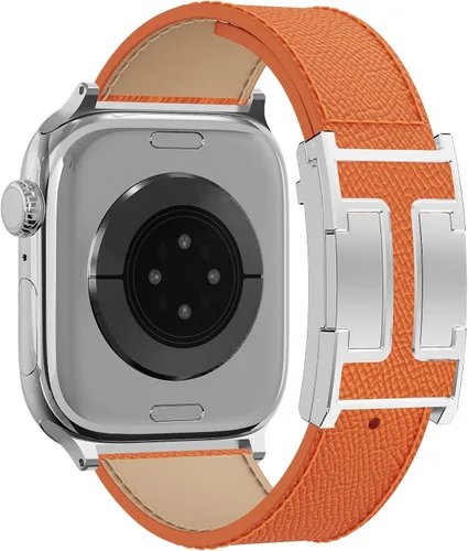 Miniatura 10 de Correa de reloj magnética de cuero compatible con Apple Watch Ultra 49 mm, 46 mm, 45 mm, 44 mm, 42 mm, 41 mm, 40 mm, 38 mm, correa de repuesto