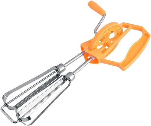 Miniatura 9 de Batidor manual de huevos, batidor de mano giratorio de acero inoxidable, batidor de huevo giratorio de mano, herramienta de cocina, accesorio