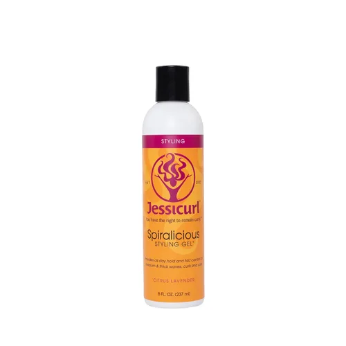 Jessicurl, Spiralicious Gel, Lavanda Cítrica, 8 onzas líquidas, gel definidor de rizos para cabello rizado y control del encrespamiento, para todo