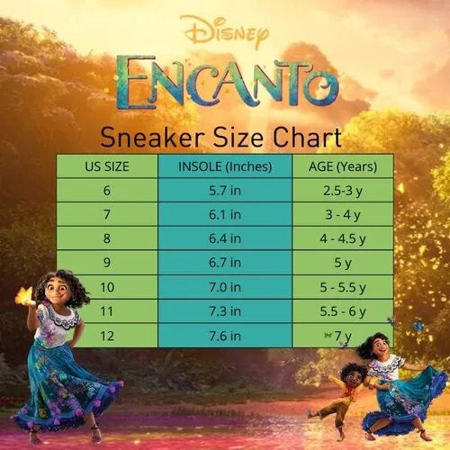 Miniatura 6 de Disney Zapatos Encanto para Niñas - Mirabel, Luisa, Isabela Zapatos deportivos iluminados sin cordones (niñoniña)