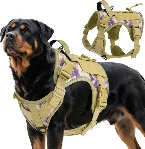 Miniatura 35 de VavoPaw cinturón de seguridad para perro, arnés de coche con peto de seguridad y hebilla ajustable para vehículo, cinturón de seguridad de nailon