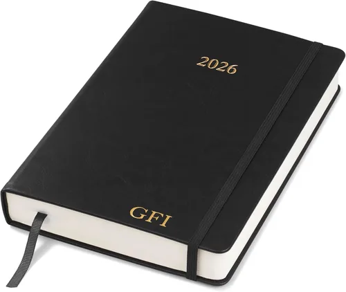 Miniatura 8 de Wykeham's Agenda diaria ejecutiva 2026 – Días festivos y formato – Personalización disponible (marrón, 6 x 4.5 pulgadas)