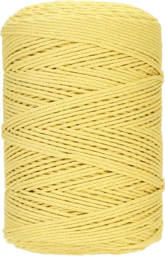 Miniatura 13 de Cuerda de macramé 4 mm x 328 yardas Natural Cuerda de algodón para macramé Cuerda de macramé colorida Cordón de algodón suave Suministros de macramé