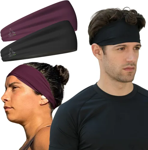 Miniatura 28 de Bandas de sudor Temple Tape - Diademas de entrenamiento para mujeres y hombres - Bandas de sudor para hombres - Bandas de sudor para deportes