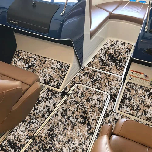 Miniatura 9 de Focean Piso de etilvinilacetato para lancha, cubierta, piso marino de camuflaje, tapete autoadhesivo para lancha a motor, caravana, yate, kayak
