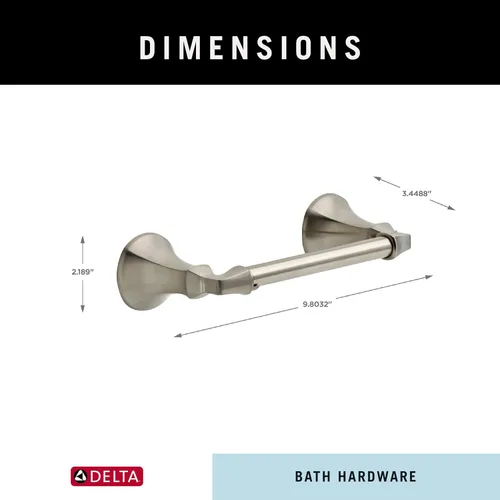 Miniatura 2 de DELTA FAUCET 76450-SS Ashlyn Soporte de pared para papel higiénico con brazo pivotante, accesorio de accesorios de baño en acero inoxidable