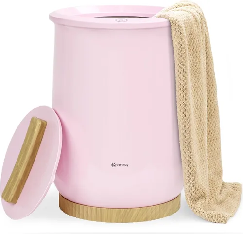 Miniatura 7 de Keenray Calentador de toallas, cubo calentador de toallas de lujo, calentador de toallas grande para baño, apagado automático, se adapta a hasta dos