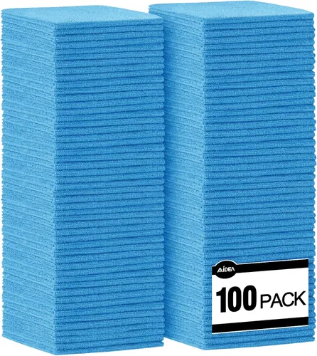 Miniatura 19 de AIDEA Microfiber Cleaning Cloth Blue-50PK, Soft Absorbent Shop Rags, Microfiber Towels for Cars, Kitchen Towels, Dusting Cloth for Home, Window