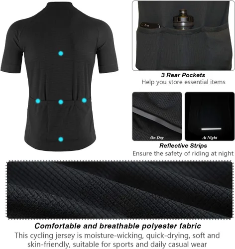 Miniatura 5 de Camiseta de manga corta para hombre, para correr, absorbe la humedad, para entrenamiento