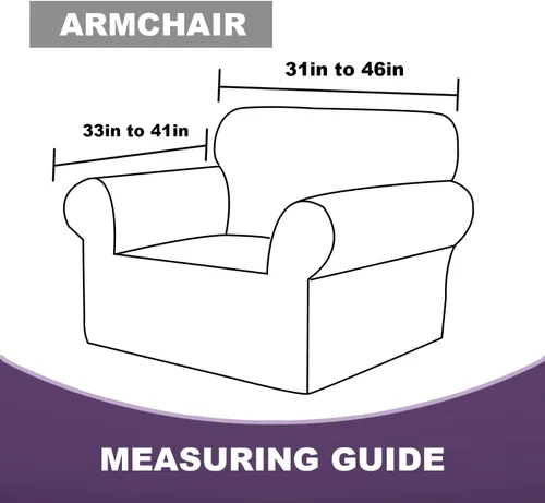 Miniatura 2 de MeilleMaison Funda elástica para sillón 2024, 1 pieza, lavable, protector de muebles para mascotas, funda de sofá antideslizante con parte inferior