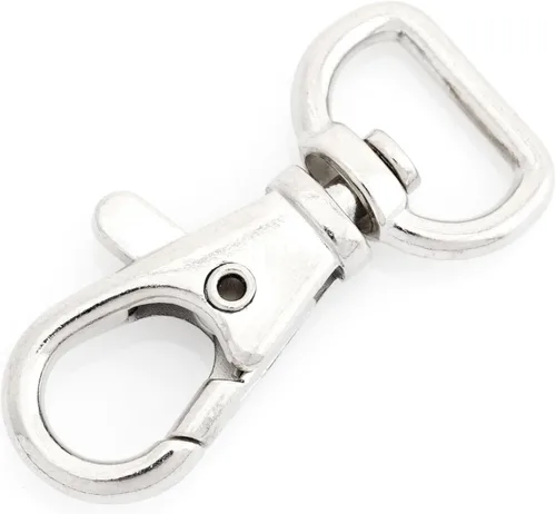 Miniatura 10 de CRAFTMEMORE Broches giratorios de langosta clásicos con cierre de gatillo CS10, clip para patio de tierra para bolsa de 1/2 pulgada, paquete de 10