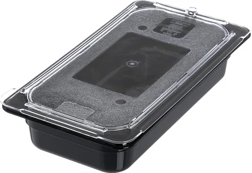 Miniatura 8 de Carlisle FoodService Products StorPlus Tapa plana, cubierta para bandejas de comida de tamaño 1/3, 12.75 x 7 pulgadas, 1 unidad, transparente