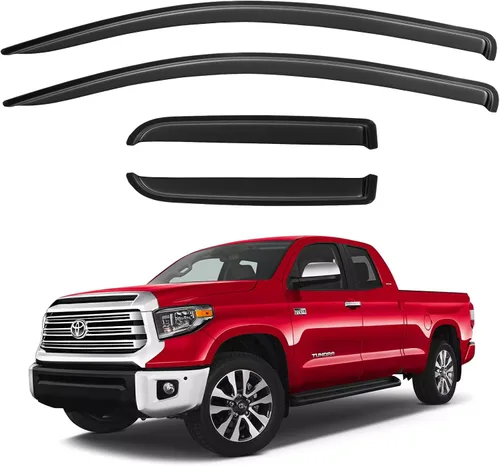 Miniatura 10 de Visores para ventanas y protectores contra la lluvia para Ford F150 de cabina estándar 1980-1996, Deflectores de viento y protectores para ventanas