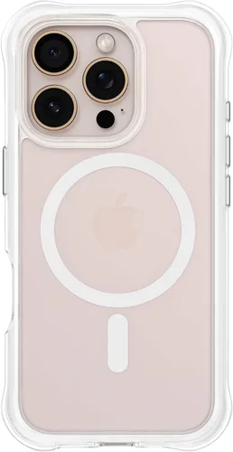 Miniatura 33 de ORNARTO Air Case para iPhone 16 Pro Max Transparente, Compatible con MagSafe, Funda de Protección contra Caídas de Grado Militar con Air-Pink Rosa