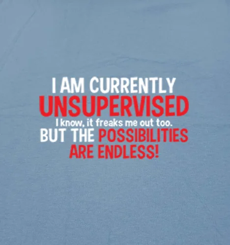 Miniatura 2 de Camisa divertida con texto sarcástico en inglés Currently Unsupervised