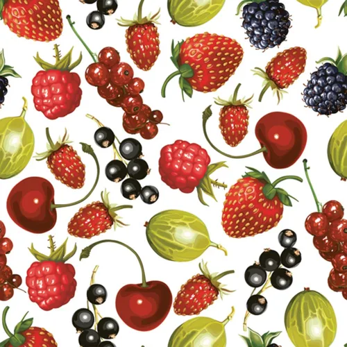Miniatura 6 de Servilletas de papel de 20 unidades de 13 x 13 pulgadas, 3 capas, estampado de frutas y coco, para arte, cena y fiesta, servilletas desechables