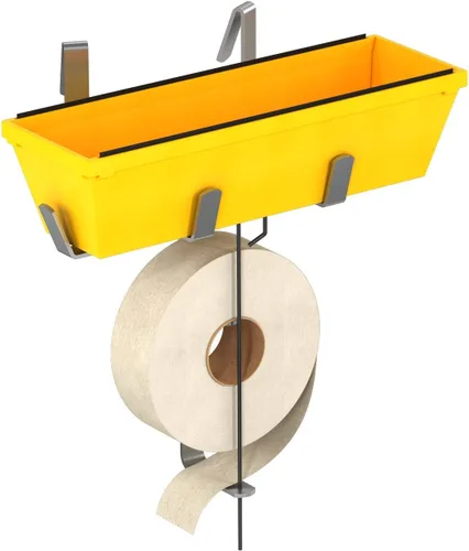 Miniatura 3 de Bon Soporte para bandeja y cinta: gancho para cinturón de aluminio ligero para rollos de cinta y bandeja de lodo de 12 pulgadas, diseñado para un