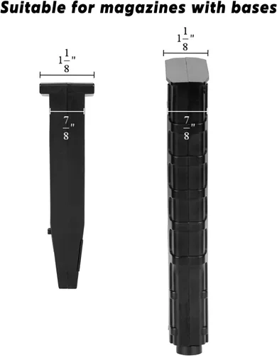 Miniatura 3 de Adoreal Soporte universal para revistas, paquete de 2 estantes seguros para debajo de la pistola, organizador seguro para armas y accesorios