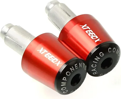 Miniatura 7 de Contrapeso motocicleta 7/8 "0.866 in manillar mano Grips mango barra extremo tapa para Yamaha XT660 X XT660X 2004-2017 2005 2006 2007 2008 2009 2010