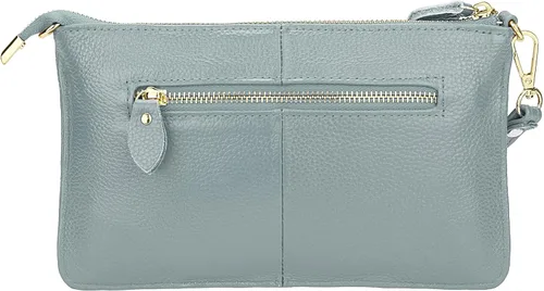 Miniatura 4 de Uromee Cartera de mano para mujer, de piel auténtica, con cadena de hombro desmontable
