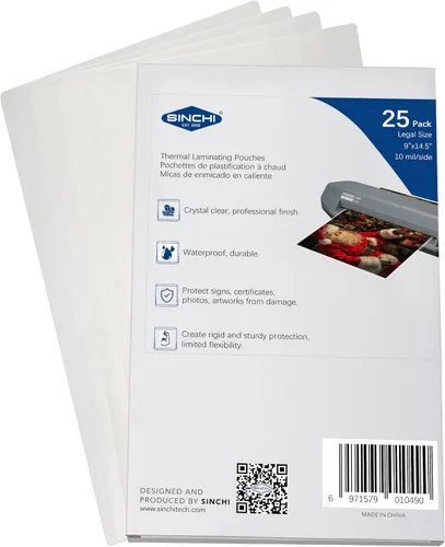 Miniatura 9 de SINCHI Bolsas de laminación térmica, 3 mil, transparentes, paquete de 200, hojas de laminado tamaño carta de 9 x 11.5 pulgadas