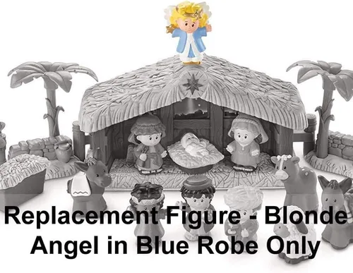 Miniatura 2 de Pieza de repuesto para Fisher-Price Little People Deluxe Christmas Story, Nativity Playset - J2404 - Figura de ángel de repuesto