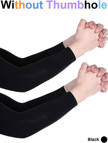 Miniatura 7 de Bememo 9 pares de mangas de protección UV, mangas de enfriamiento, fundas de brazo largas para hombres y mujeres