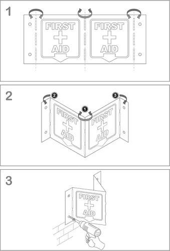 Miniatura 4 de Mantente seguro con nuestro letrero de extintor de incendios plegado que cumple con la normativa OSHA, 5 x 7 pulgadas, aluminio de 0.039 pulgadas