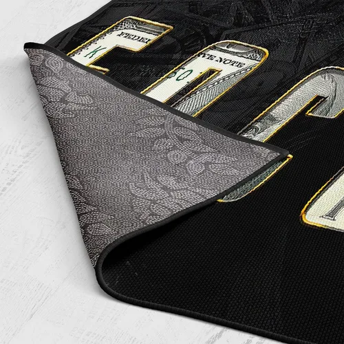 Miniatura 7 de GUBIYU Money Rug - Alfombra negra de 100 dólares con respaldo antideslizante, 23.6 x 35.4 pulgadas Blanco y negro 012