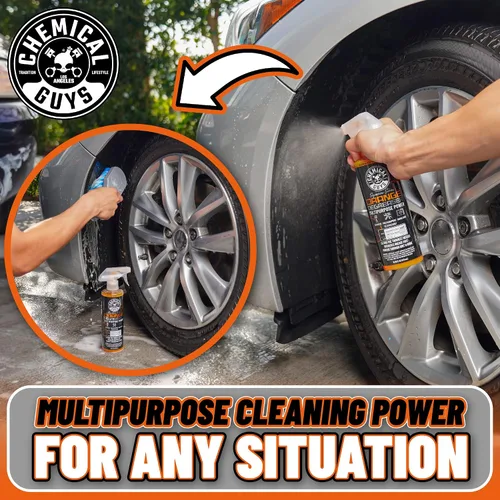 Miniatura 6 de Chemical Guys Orange Degreaser 16 oz - Paquete de 3 toallas de microfibra de grado profesional - Kit de limpieza resistente para motores, ruedas
