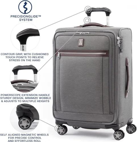 Miniatura 2 de Travelpro Platinum Elite-Softside - Maletas expansible con ruedas giratorias, Gris Vintage), 409186505