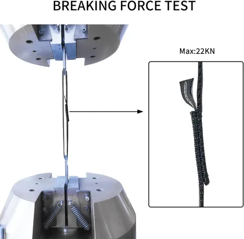 Miniatura 5 de NewDoar 16mm Cuerda de Escalada Certificada UIAA CE, 23KN Certificada EN566, Cordón Utilitario para Escalada en Roca, Creación de Sistemas