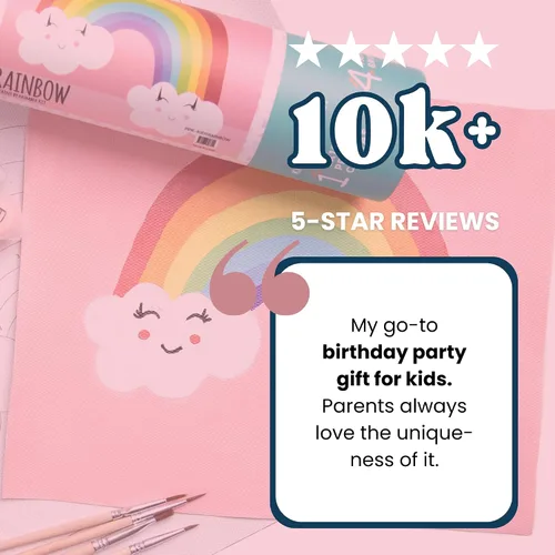 Miniatura 9 de Pink Picasso Kits de pintura por números para niños de 8 a 12 años Kit de manualidades para niños principiantes de bricolaje, pintura acrílica