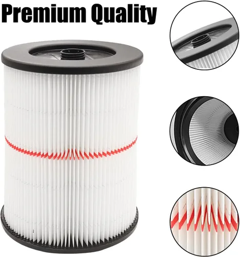 Miniatura 5 de ANBOO Filtro para Shop Vac para Craftsman 17816 9-17816 Filtro de Aspiradora en Húmedo y Seco Filtro de Cartucho de Aire para Shop Vac 17816