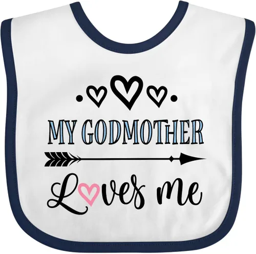 Miniatura 16 de inktastic Babero para bebé My Godmother Loves Me Godchild
