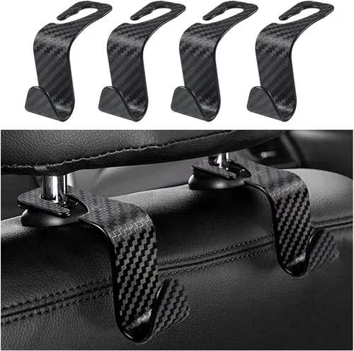 Miniatura 8 de Gancho oculto para reposacabezas de automóvil, 33 libras, máximo para bolsos y bolsas, soporte para sombreros para colgar asientos de camión