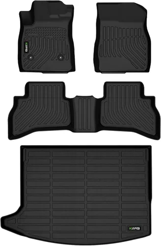 Miniatura 12 de HAFIDI® - Tapetes para auto con almacenamiento debajo del asiento, para todo clima, antideslizantes, de elastómero termoplástico, para la primera