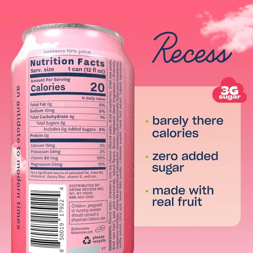 Miniatura 25 de Recess Mood - Bebida calmante con suplemento de magnesio, 12 onzas (Vainilla Naranja, paquete de 12)