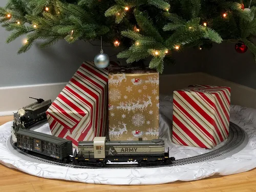 Miniatura 12 de Lionel Army Freight Electric O Gauge Bluetooth 5.0 Set de Tren Eléctrico con Control Remoto